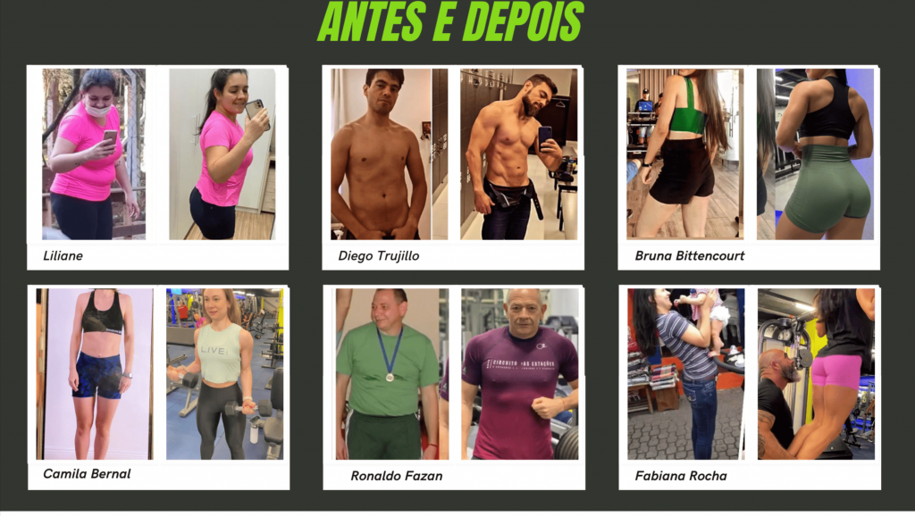 Antes e depois dos alunos